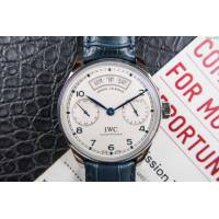 IWC手錶 V2升級版 萬國lW52850 葡萄牙萬年曆腕表系列 萬國表高端機械男表  hds1430