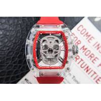 Richard Mille e理查徳米勒 RM052系列 最新鬼頭升級版 顱骨系列 原裝透明殼 理查徳米勒高端男士全自動機械腕表  hds1442