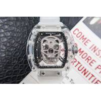 Richard Mille e理查徳米勒 RM052系列 最新鬼頭升級版 顱骨系列 原裝透明殼 理查徳米勒高端男士全自動機械腕表  hds1443