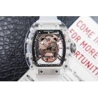 Richard Mille e理查徳米勒 RM052系列 最新鬼頭升級版 顱骨系列 原裝透明殼 理查徳米勒高端男士全自動機械腕表  hds1445