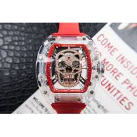 Richard Mille e理查徳米勒 RM052系列 最新鬼頭升級版 顱骨系列 原裝透明殼 理查徳米勒高端男士全自動機械腕表  hds1449