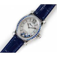 Chopard手錶 蕭邦快樂鑽系列 橢圓型機械6T28新款 蕭邦時尚女表 蕭邦機械女士腕表  hds1844