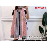路易威登LV雙面大牌元素提花羊絨圍巾 LLWJ6004