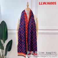 路易威登LV雙面大牌元素提花羊絨圍巾 LLWJ6005