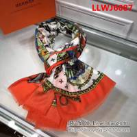 HERMES愛馬仕海外專櫃款 羊絨圍巾 LLWJ6087