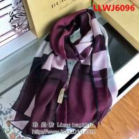 BURBERRY巴寶莉原單 獨家正品 皇室御用真絲圍巾  LLWJ6096