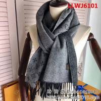 路易威登LV2018新色 雙面漸變提花羊絨圍巾 LLWJ6101