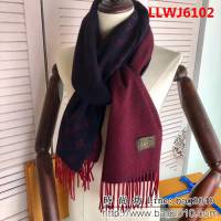 路易威登LV2018新色 雙面漸變提花羊絨圍巾 LLWJ6102
