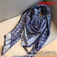 路易威登LV最經典款Louis Vuitton 暗紋提花圍巾 LLWJ6111