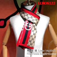 GUCCI古馳專櫃同步 2018男士冬季精品針織羊毛圍巾 男女同款 LLWJ6122
