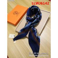 HERMES愛馬仕秋冬新款 鋼鐵蜘蛛皮帶網真絲羊絨長絲巾 LLWJ6142