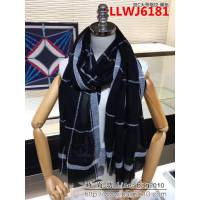 CHANEL香奈兒 巴黎專櫃櫥窗款 雙C大號格紋羊絨圍巾 LLWJ6181