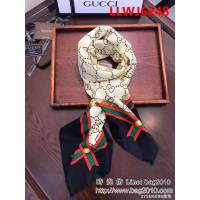 GUCCI古馳官網同步 爆新品斜紋真絲圍巾披肩 2YSG6098 LLWJ6248