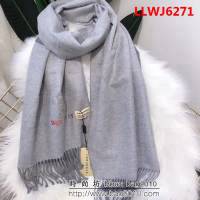 BURBERRY巴寶莉 2018新款 雙色雙面彩色刺繡羊絨圍巾 LLWJ6271