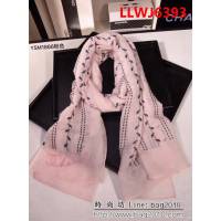 CHANEL香奈兒  2018專櫃原版 真絲羊毛刺繡長巾 YSM1866 LLWJ6393