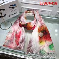 CHANEL香奈兒高端精品 專櫃經典款澳洲羊絨圍巾 LLWJ6416