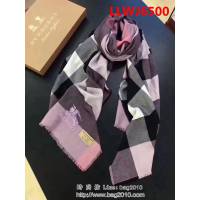 BURBERRY巴寶莉專櫃款 經典大格鑽石紋山羊絨圍巾 LLWJ6500