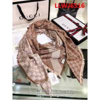 GUCCI古馳頂級原單 經典斜紋雙色羊絨方巾 G023 LLWJ6516
