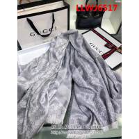 GUCCI古馳頂級原單 經典斜紋雙色羊絨方巾 G023 LLWJ6517