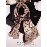 GUCCI古馳頂級原單 專櫃限量百搭款羊絨圍巾 男女同款 YSL8559 LLWJ6529