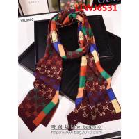 GUCCI古馳頂級原單 專櫃限量百搭款羊絨圍巾 男女同款 YSL8559 LLWJ6531