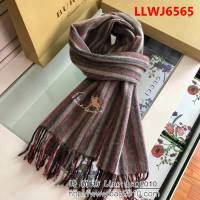 BURBERRY巴寶莉新款 品牌字母刺繡山羊絨圍巾 LLWJ6565