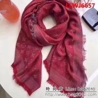 路易威登LV彩虹LV限量款 高原開司米爾羊毛真絲圍巾 LLWJ6657