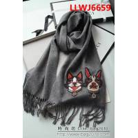 GUCCI古馳原單原版 經典花色羊羔絨圍巾 LLWJ6659
