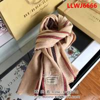 BURBERRY巴寶莉官網爆款 2018秋冬專櫃最新羊羔絨圍巾 男女情侶款 LLWJ6666
