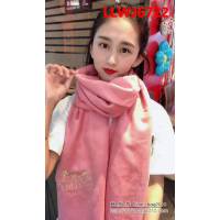 HERMES愛馬仕2018年度爆款 新款Hermès淨色刺繡圍巾 LLWJ6722