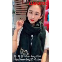 HERMES愛馬仕2018年度爆款 新款Hermès淨色刺繡圍巾 LLWJ6727