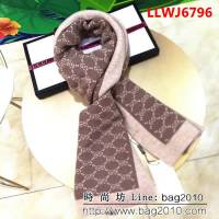 GUCCI古馳經典爆款 歐洲走秀款羊毛圍巾 男女同款 LLWJ6796