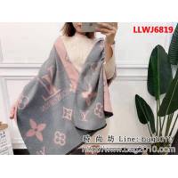 路易威登LV冬季新款雙面雙色圍巾 可做披肩 LLWJ6819