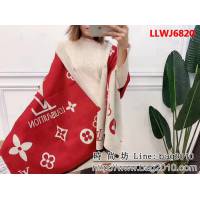 路易威登LV冬季新款雙面雙色圍巾 可做披肩 LLWJ6820