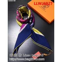 HERMES愛馬仕海外原單真絲羊絨人字紋方巾 LLWJ6827