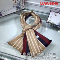 GUCCI古馳 2018海外專櫃最新款 經典百搭羊毛款圍巾 情侶款 LLWJ6846