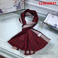 GUCCI古馳 2018海外專櫃最新款 經典百搭羊毛款圍巾 情侶款 LLWJ6847