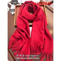CHANEL香奈兒最新款 燙鑽logo羊絨圍巾 2YSC6115 LLWJ7049