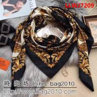 HERMES愛馬仕2018專櫃新品斜紋真絲大方巾 LLWJ7209