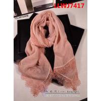 CHANEL香奈兒頂級品 2018秋冬新款山羊絨蕾絲邊圍巾 YSL8615 LLWJ7417