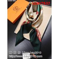 HERMES愛馬仕海外原單 斜紋真絲印花方巾 LLWJ7637