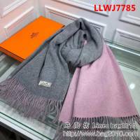 HERMES愛馬仕經典款羊絨圍巾 圍巾披肩兩用 LLWJ7785