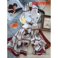 HERMES愛馬仕火爆款 2018專櫃新品真絲喬其緞長圍巾 LLWJ7816