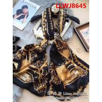 HERMES愛馬仕2018專櫃新品太陽白馬真絲喬其緞長款圍巾 LLWJ8645