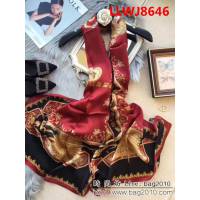 HERMES愛馬仕2018專櫃新品太陽白馬真絲喬其緞長款圍巾 LLWJ8646