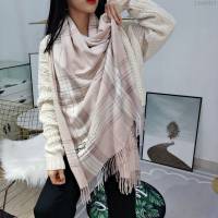 Burberry圍巾 復古經典格紋 柔軟順滑 巴寶莉女格子長圍巾  llwj6415