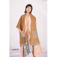 Burberry圍巾 官網款 情侶款 巴寶莉多功能披肩 Burberry羊羔絨口袋圍巾  llwj6578