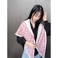 CHANEL圍巾 香奈兒爆款小香圓點菱形巾 CHANEL針織雙面雙色菱形圍巾 披肩  llwj6644
