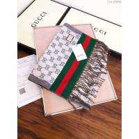 GUCCI圍巾 專櫃對版 古馳水貂絨長圍巾 GUCCI女圍巾  llwj6898