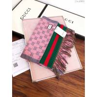 GUCCI圍巾 專櫃對版 古馳水貂絨長圍巾 GUCCI女圍巾  llwj6901